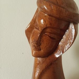 14 inch solid wood statue